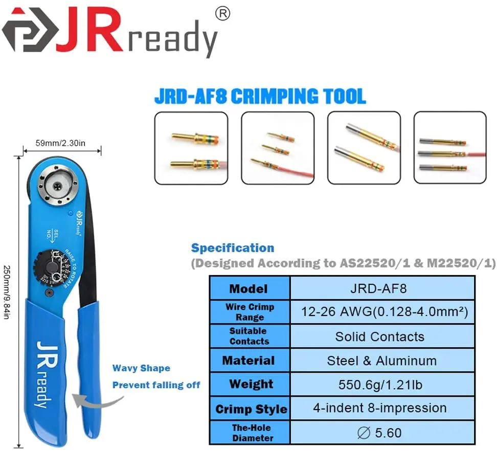 JRready tool kit JST2058 Suitable for HARTING Han Connectors WAIN 10A 16A electronic connector contacts