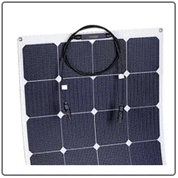 High Efficiency Custom 100W Outdoor Thin Film Lightweight ETFE 18V Shingled Flexible Solar Panel