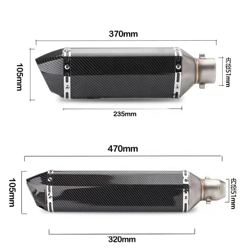 Wholesale stainless steel exhaust for motorcycle dirt bike exhaust pipe