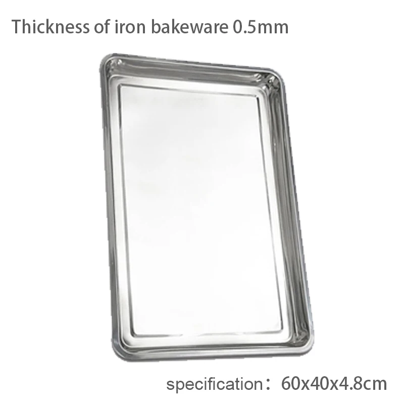 Commercial Aluminum Metal Sheet Baking Tray  Dish Iron Baking Pan With Full Size