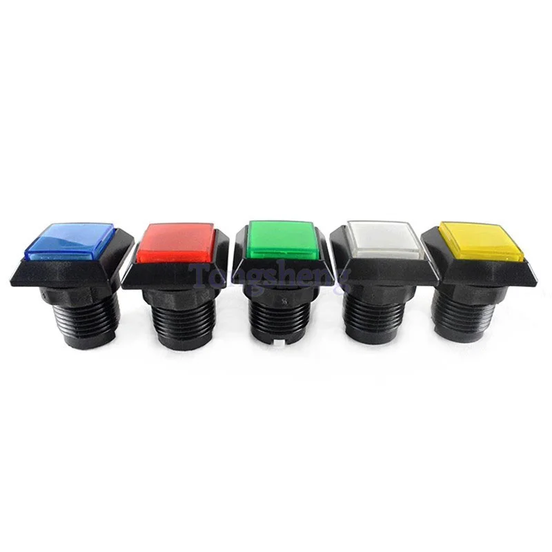 32 * 32 small square slanted edge with light button small square button self resetting game console accessory