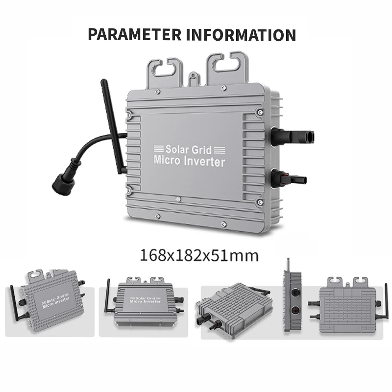Solar inverter with wifi 300w 350w 400w DC to AC 120v 230v solar microinverter for solar energy system