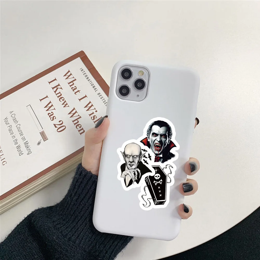 50Pcs Gothic Vampire Cartoon Graffiti Stickers For Bottle Refrigerator Decor Draculas Nosferatu Sticker