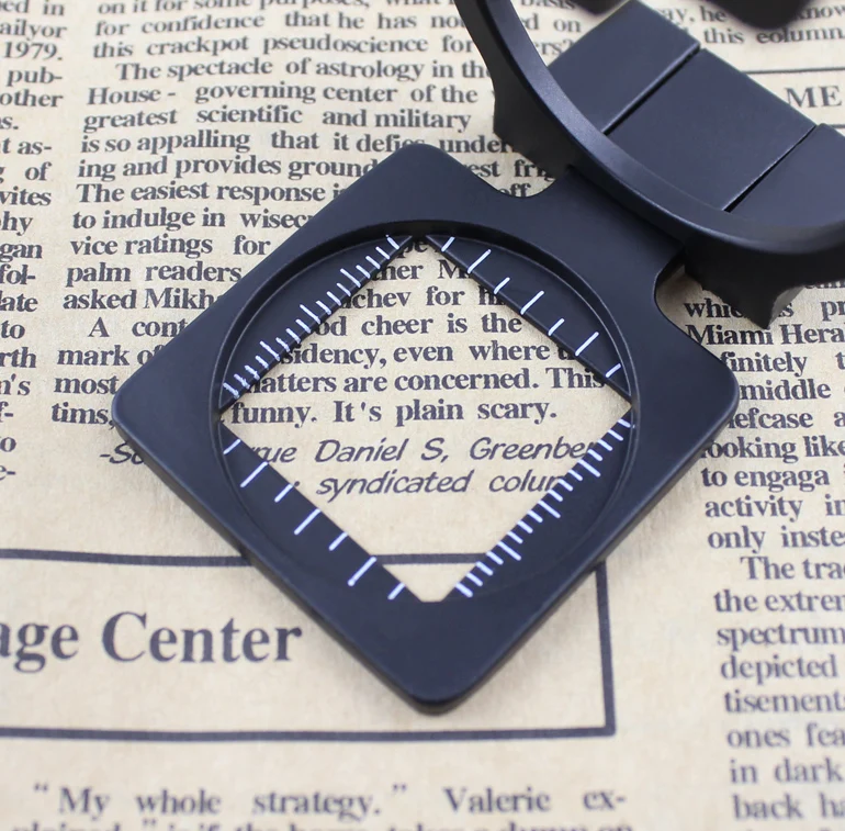 20X Full Metal Dual lens Textile fabric magnifier