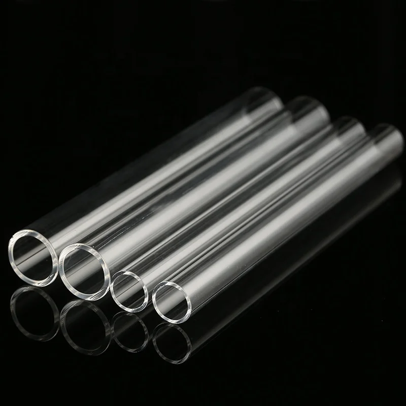 large diameter borosilicate quartz test tube optical quartz tube heat resistant quartz glass tube