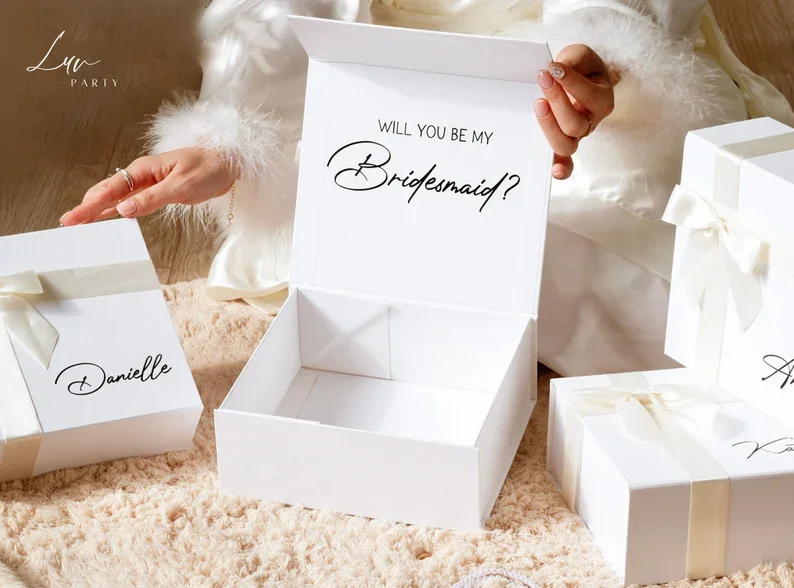 Professional Custom Black And White Hard Flat Magnetic Box Gift Box For Packaging