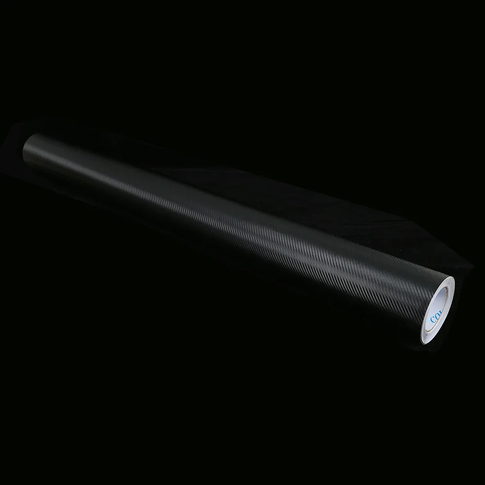 Car Body Decals Film Waterproof Repeated Use Black Carbon Fiber Auto Windows Door Covering Vinyl Sticker