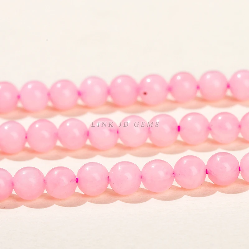 JD GEMS Semi Precious 4mm Natural Crystal Quartz Jade Jasper Agate Small Size Round Loose Stone Beads for Jewelry Making