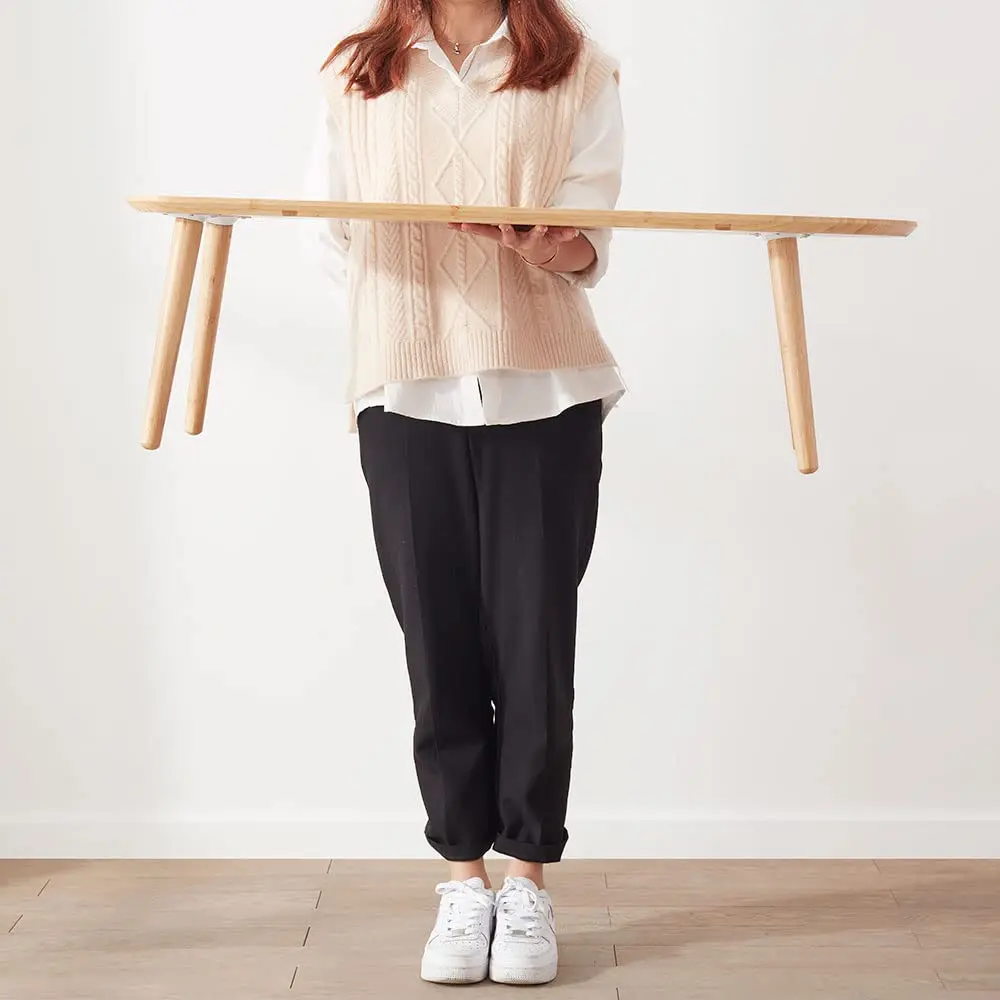 Bamboo Coffee Table for Living Room Unique  Low Japanese Style Table for Sitting on The Floor Simple Coffee Tables