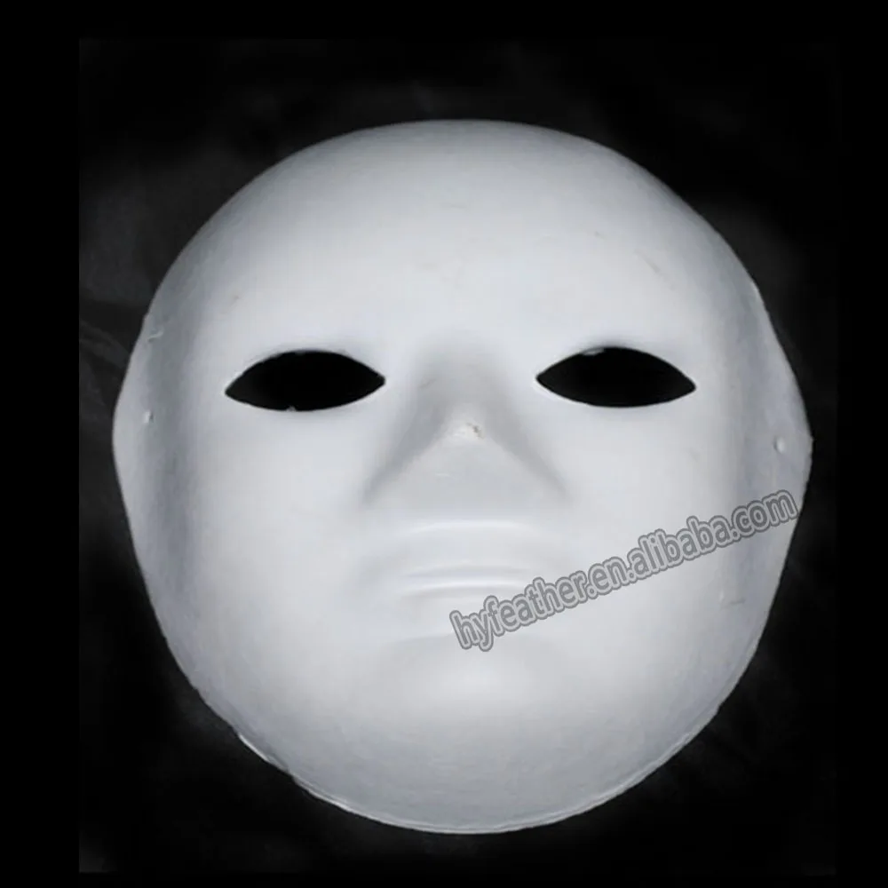 Pulp Paper Face Eye Mask Funny Party Mask for Prom Party Carnival Holiday Masquerade Venetian Costume Cosplay Halloween Mask