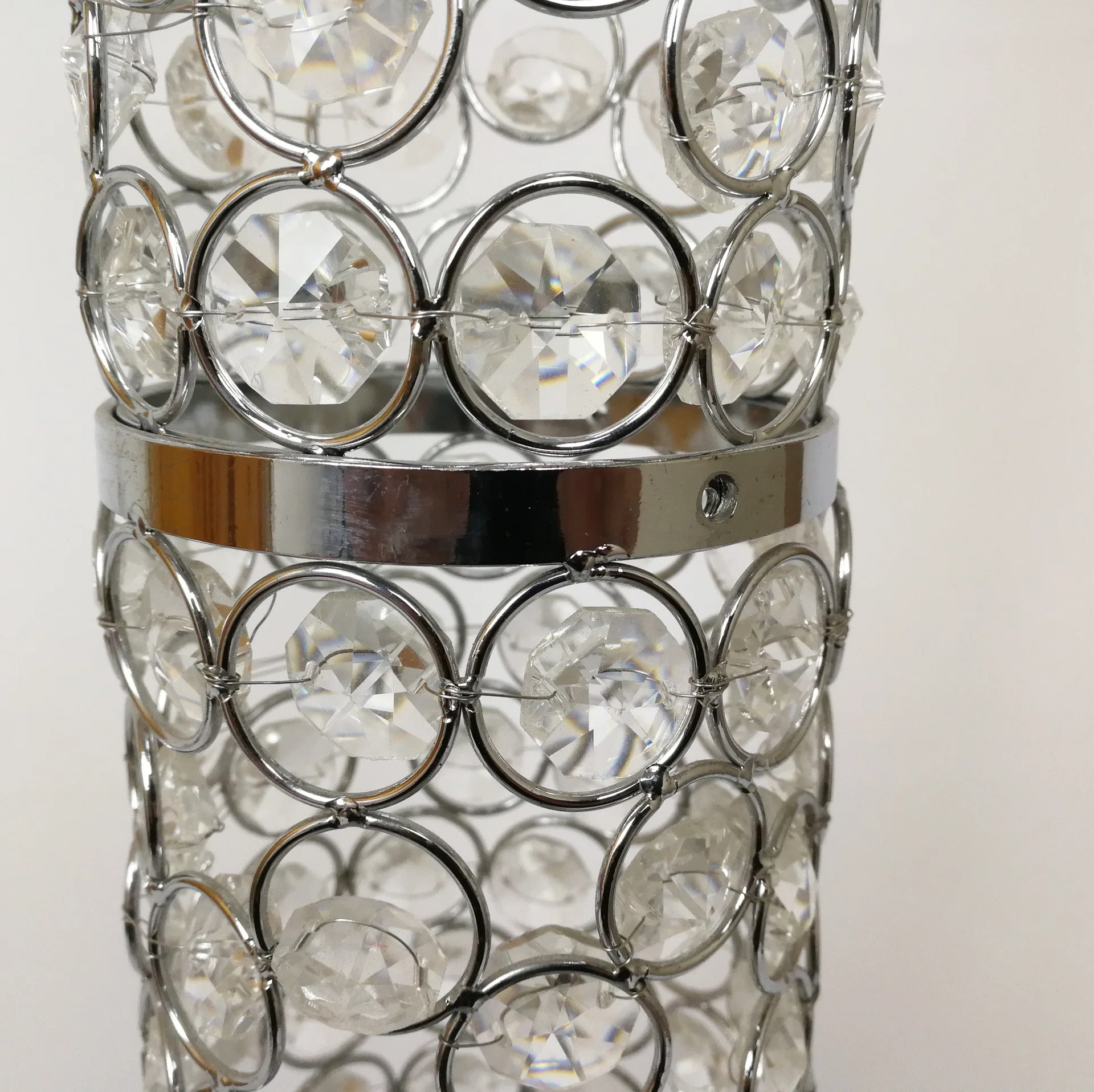 Luxury Wedding Table Centerpieces Crystal Candelabra Flower Stand Flower Base For Wedding Centerpieces Table Decoration