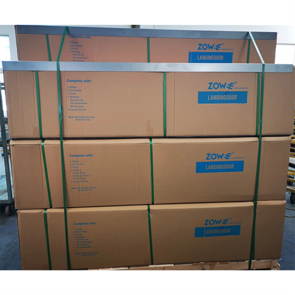 Zowee 700mm Side Opening Stainless Steel Elevator landing Door 304 st.st. sel-com type for Passenger lift