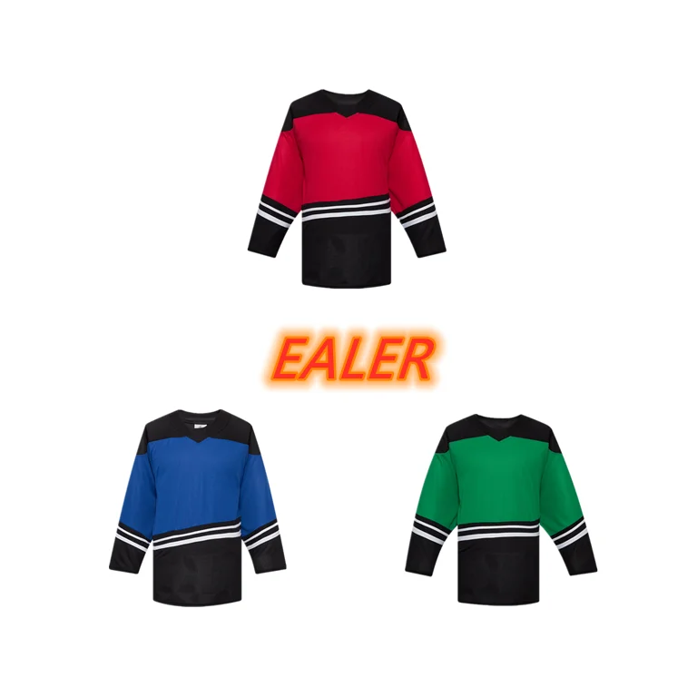 Wholesale in stock customized top grade quality hockey jersey with cheap price