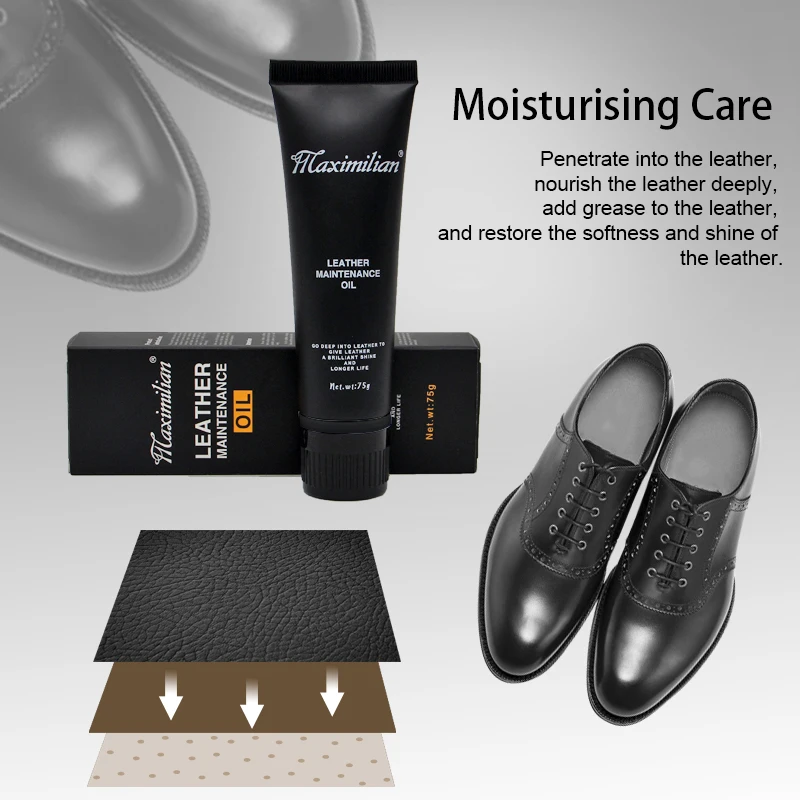 Factory Wholesale Neural Brown Black Nourishing Leather Shoe Care Shine Shoe Cream Polish 75g