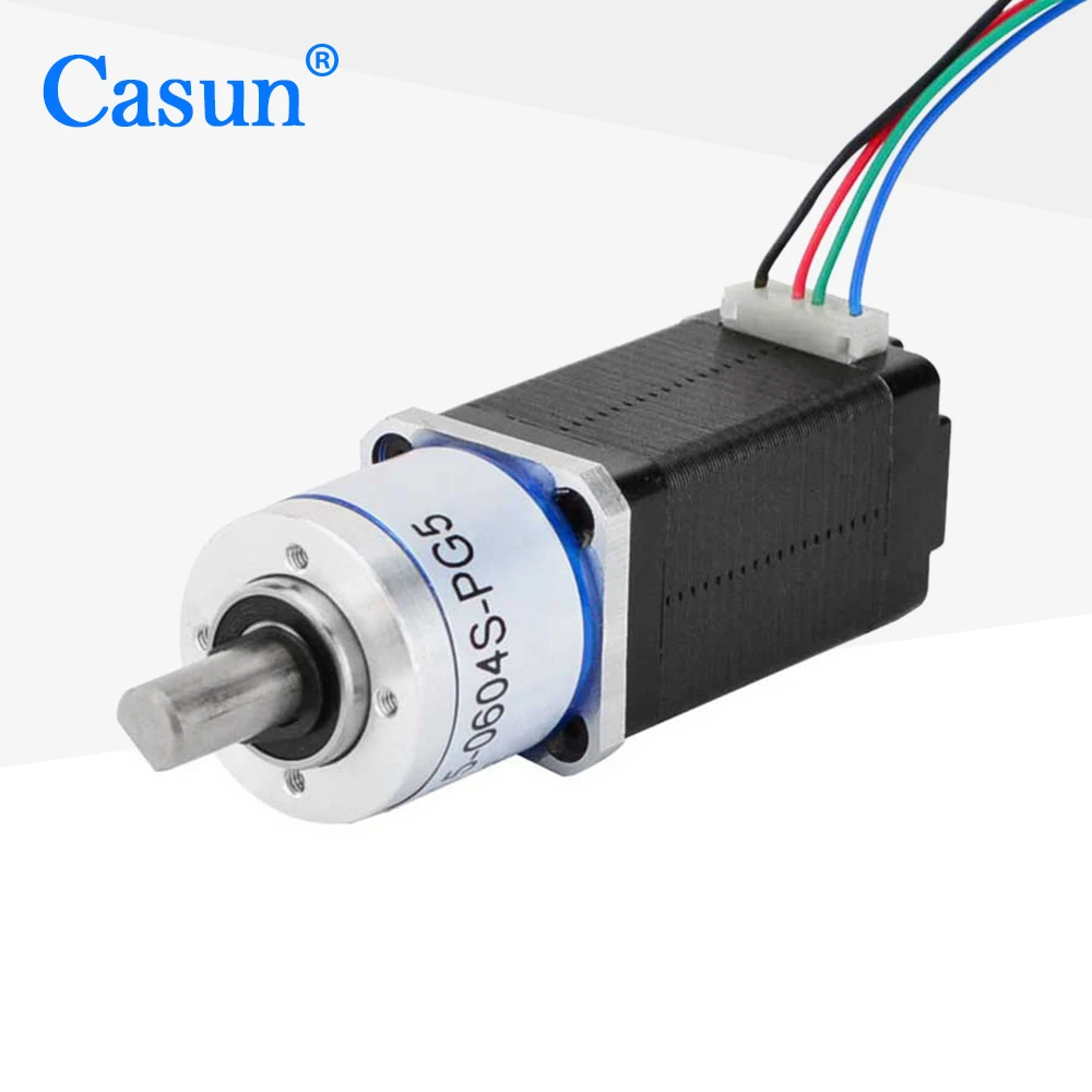 Casun 1.8 degree 20x20x38mm Ratio 22:1 Nema 8 gear reducer stepper motor with CE