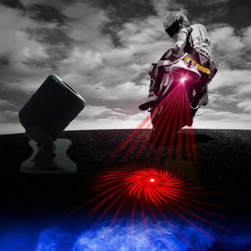 Prevent collision Laser Rear fog Lights Brake Taillight motorcycle car LED Light