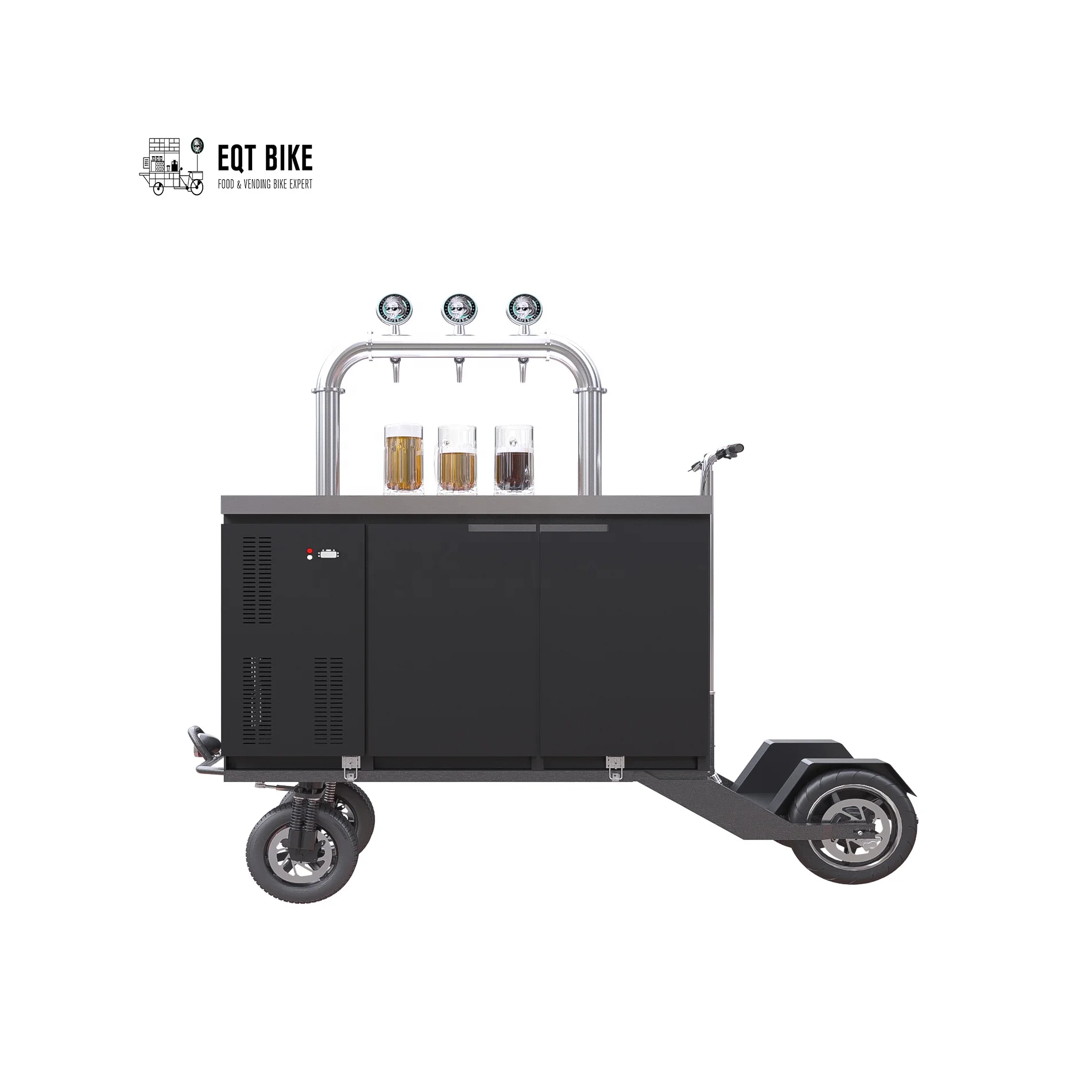Digital Temperature Control Beer or Beverage Scooter with Three Taps Dispenser