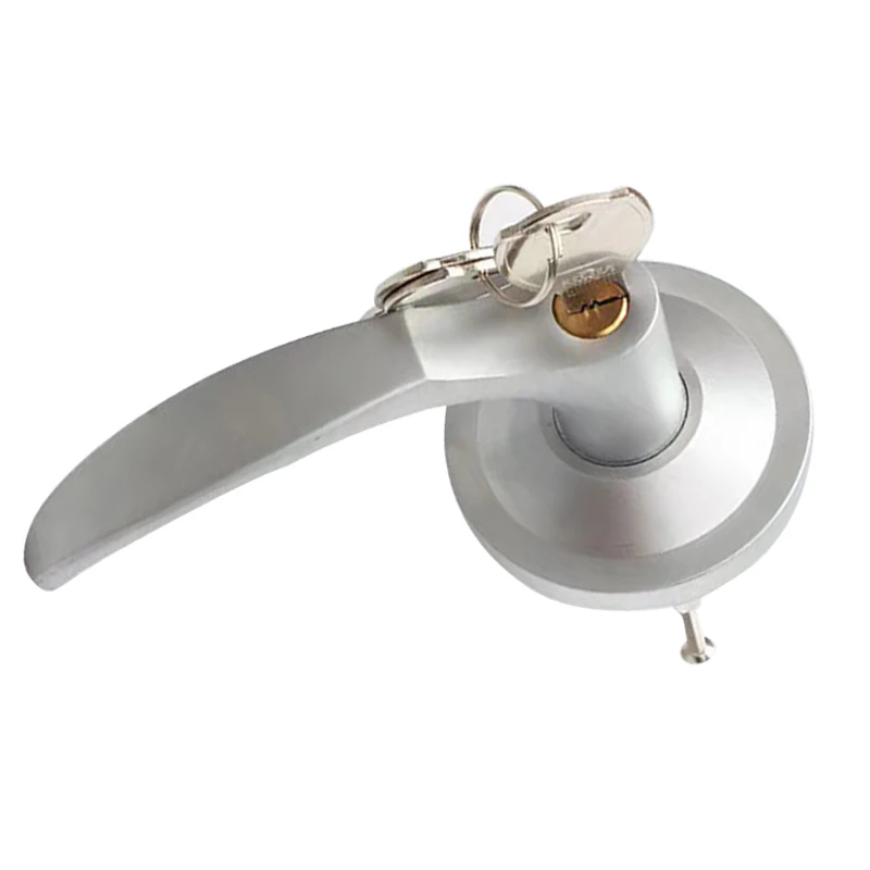 Outside fire rated lever trim with lock for panic bar