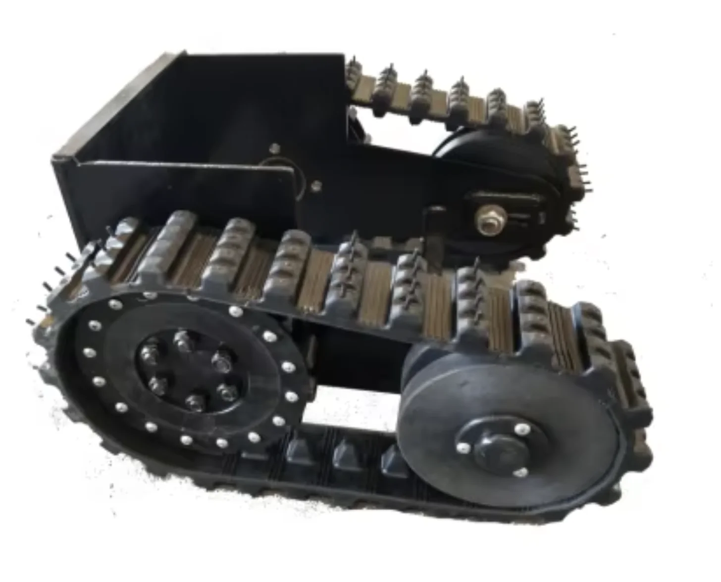 ATV All Terrain Rubber Tracked Undercarriage Chassis Robot Rubber Track Chassis Mini Tracked Carrier