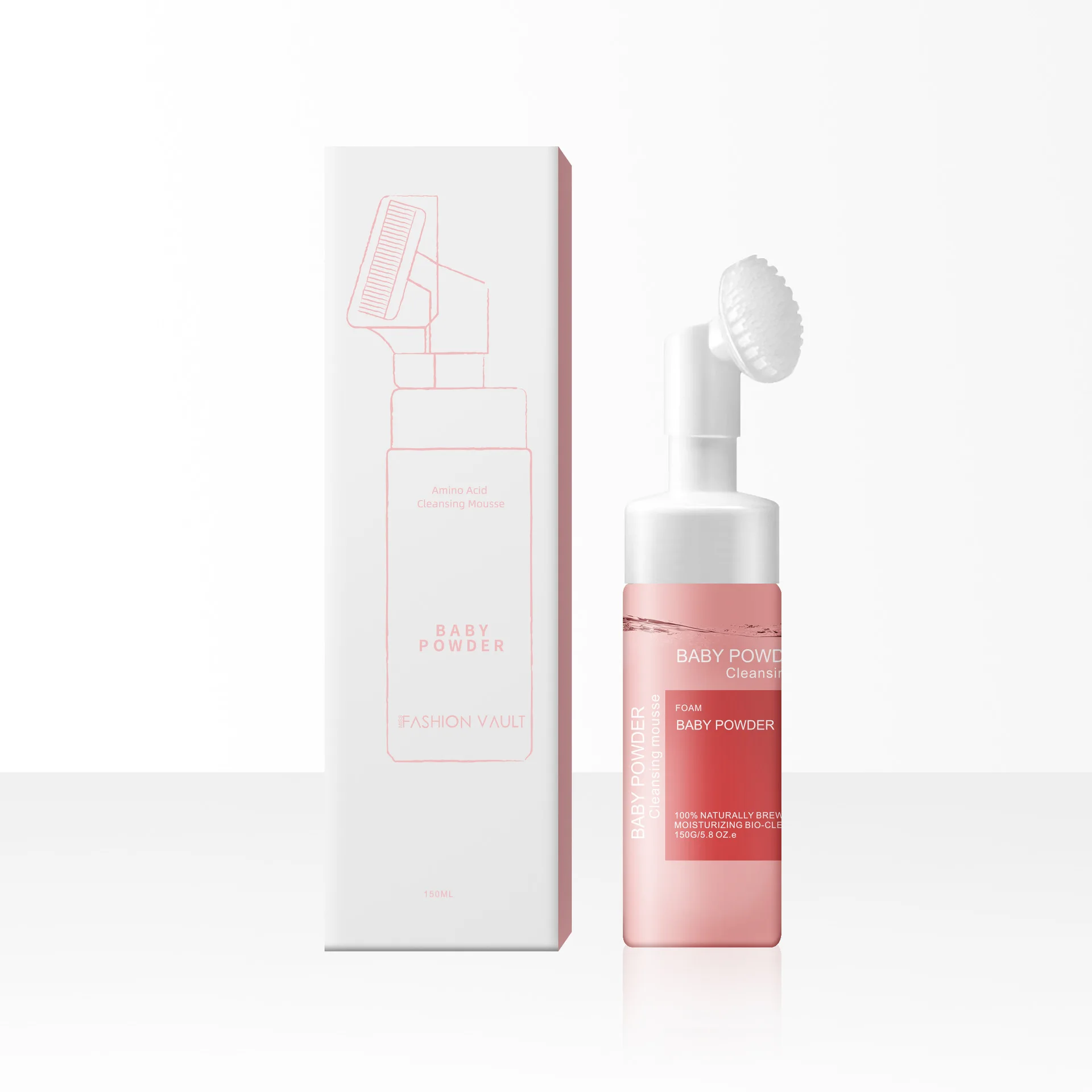 150ml makeup remover vitamin c green tea cleansing mousse facial cleanser face wash cleansing mousse foam with air pump