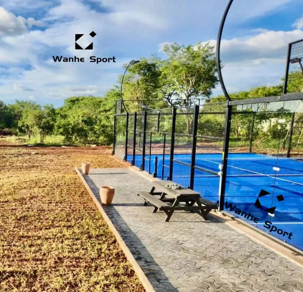 HOT !Wanhe top quality Hot Sale Panoramic Canchas De Padel Tennis Court