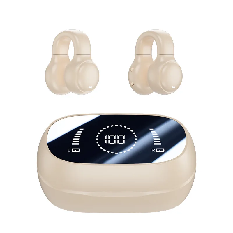 Bluetooth Headset Ear Clip Private Mold Digital Display Ear Clip Wireless Headset tws Not in Ear New audifonos bluetooth