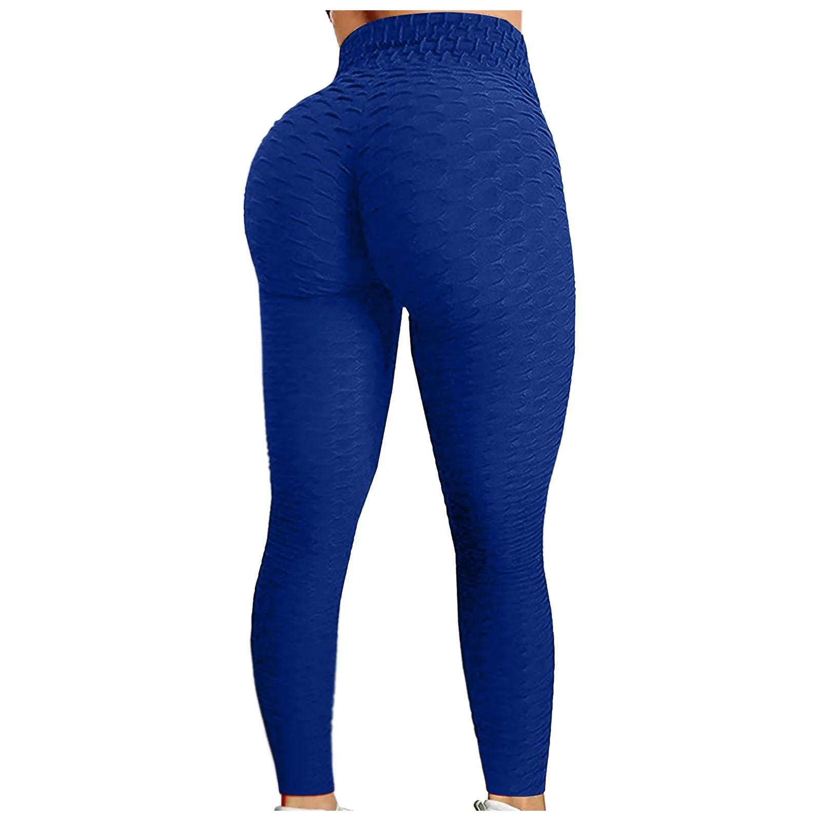 
Peach Hip Jacquard Bubble Thickened High Waist Elastic Yoga Pants Leggings 