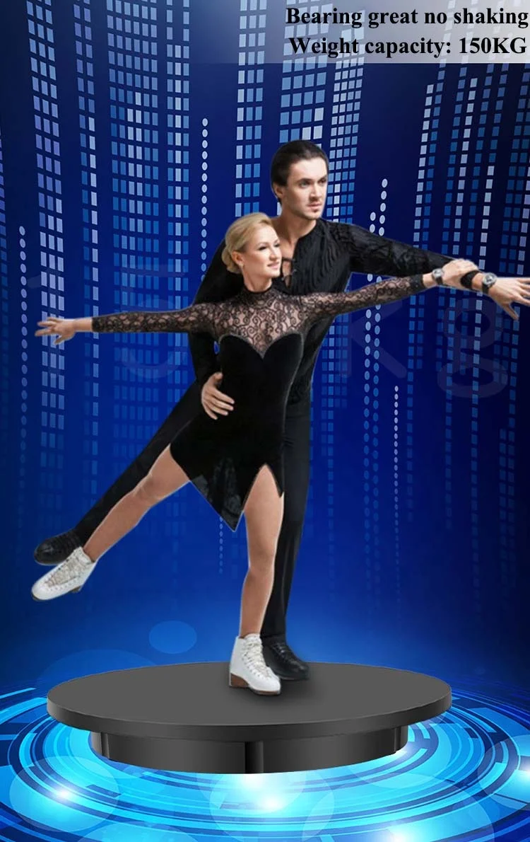 60CM Big Load 100KG Remote Control Turntable Automatic Rotary Stand Revolving Platform Electric Rotating Display Stand Base
