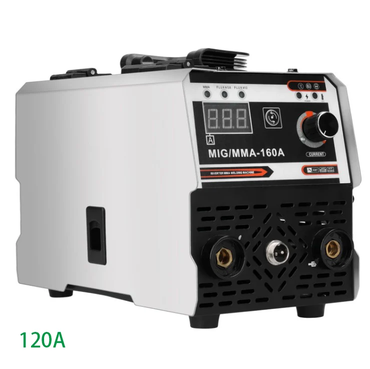 Gasless 2 in 1 1kg flux cored wire welding machine Mig MMA Welder 120A 110/220V