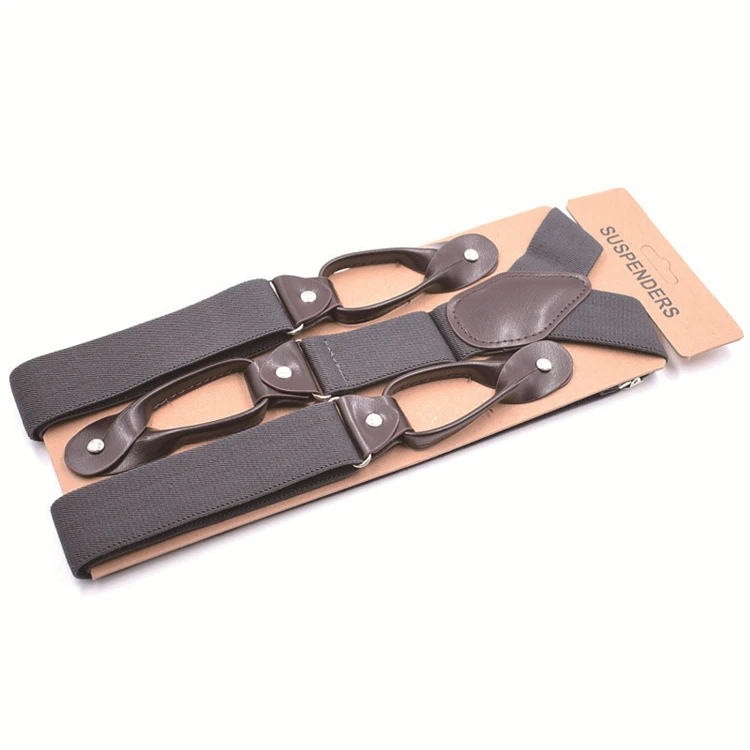 High Quality Y-Style Back Suspender Tactical Men Metal Clip Wide Work Trouser Suspenders for Outside Work