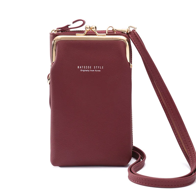  2021 new women messenger mobile phone bag fashion multi-function adjustable shoulder bags ladies