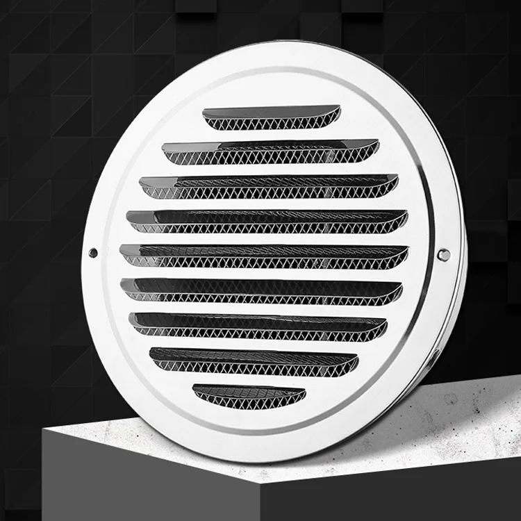 Stainless Steel Air Vents Round Soffit Outlet Vent Flat Air Ven Louver Cover