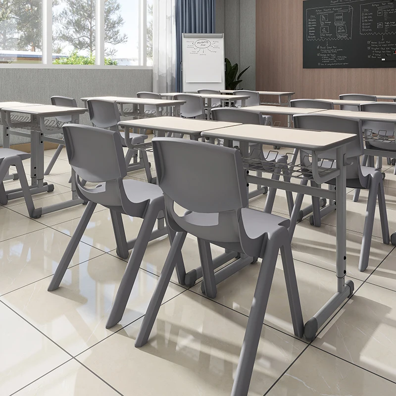Stylish School Chair School Classroom Desk And Chair Set Adjustable Seat Height Function