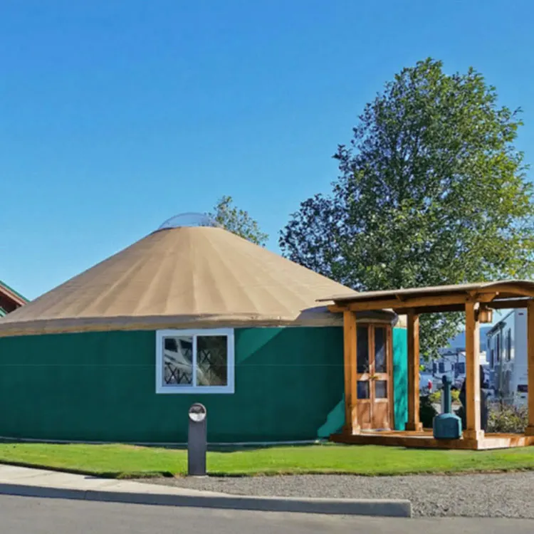 Carefully designed Mongolian yurt tent for quick setup