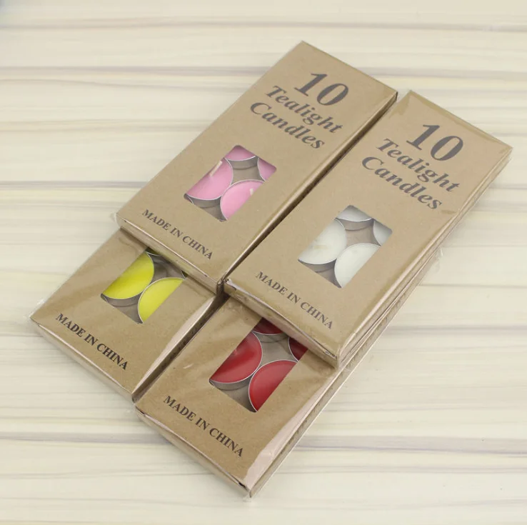 Custom Factory Long Lasting Mini Smokeless Tealight Candles For Dinners Parities Home Decoration Wedding