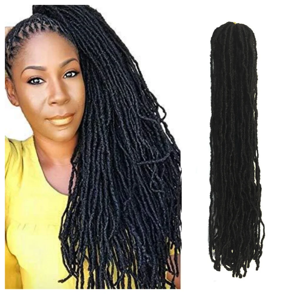 ANSWER 20 Inch Sister Faux Locs Crochet Hair Extension Soft Sister Locs for Black Woman