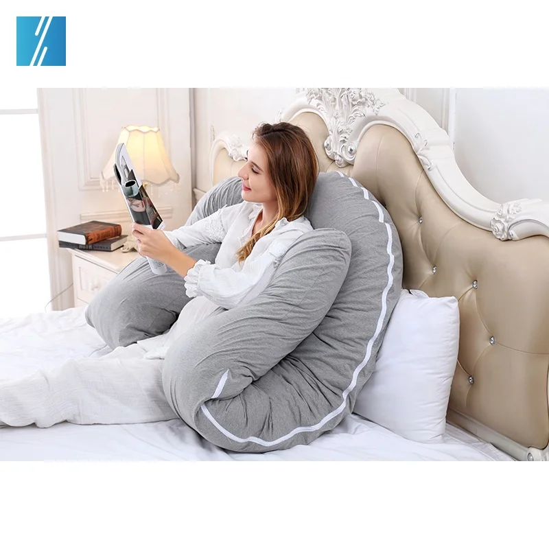 
Factory Price Cotton Knitted Full Body Maternity Pregnancy Baby Pillow 