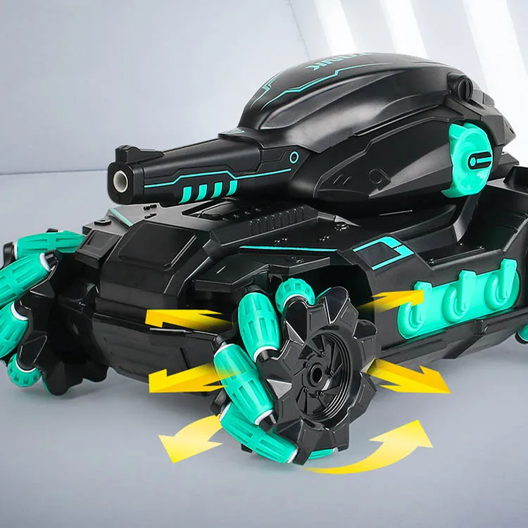 Новинка 2020, Лидер продаж на Amazon, высокоскоростной дрифтовый танк с дистанционным управлением 1:10, боевой автомобиль с водяной бомбой, игрушки, Радиоуправляемый Танк для стрельбы