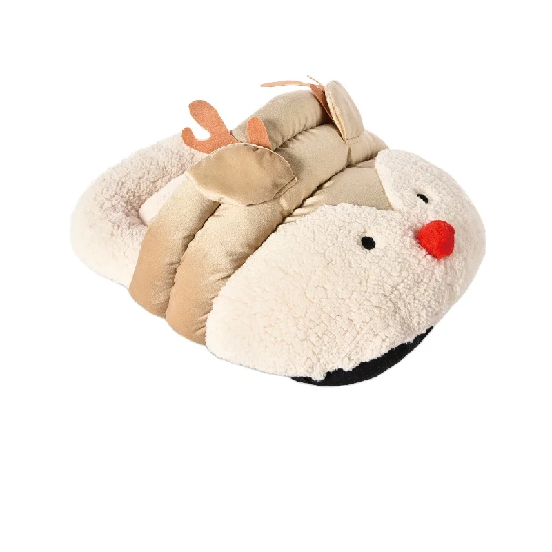 Pet Beds & Accessories Manufacturer Wholesale Pet Supplies Christmas Elk Shape Design Pet Bed Warm Soft Fbaric Dog Bed