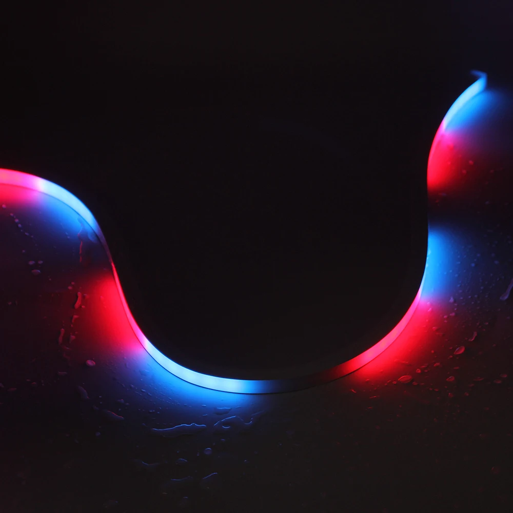 Customize Chasing Changing Star RGB RGBW RGBWW Brilliant Waterproof Silicone 24V LED Flexible Neon Strip Light for Theme Park