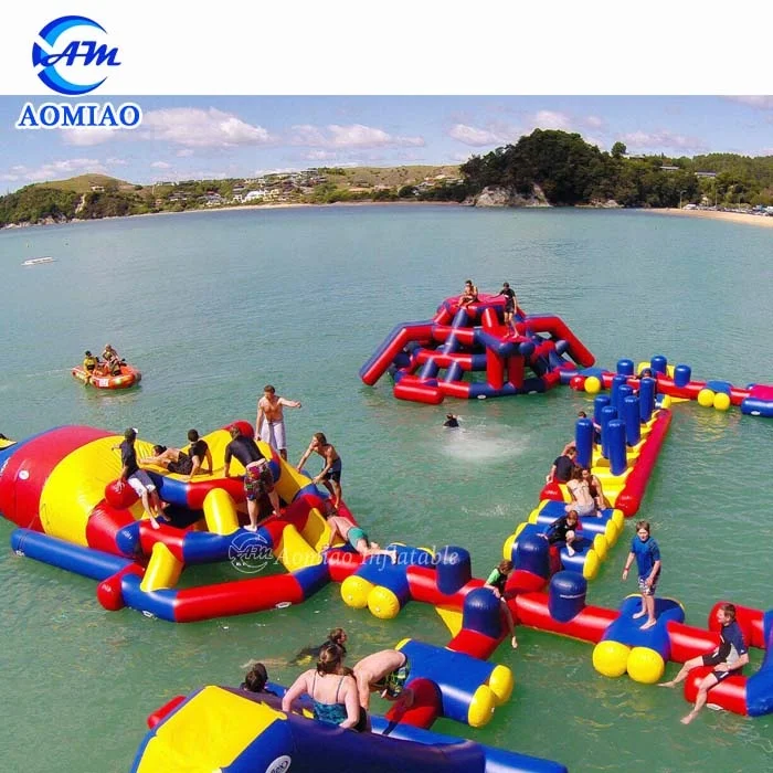 Aqua Adventure Inflatable Water Sports Game Inflatable Waterpark Floating Water Obstacle