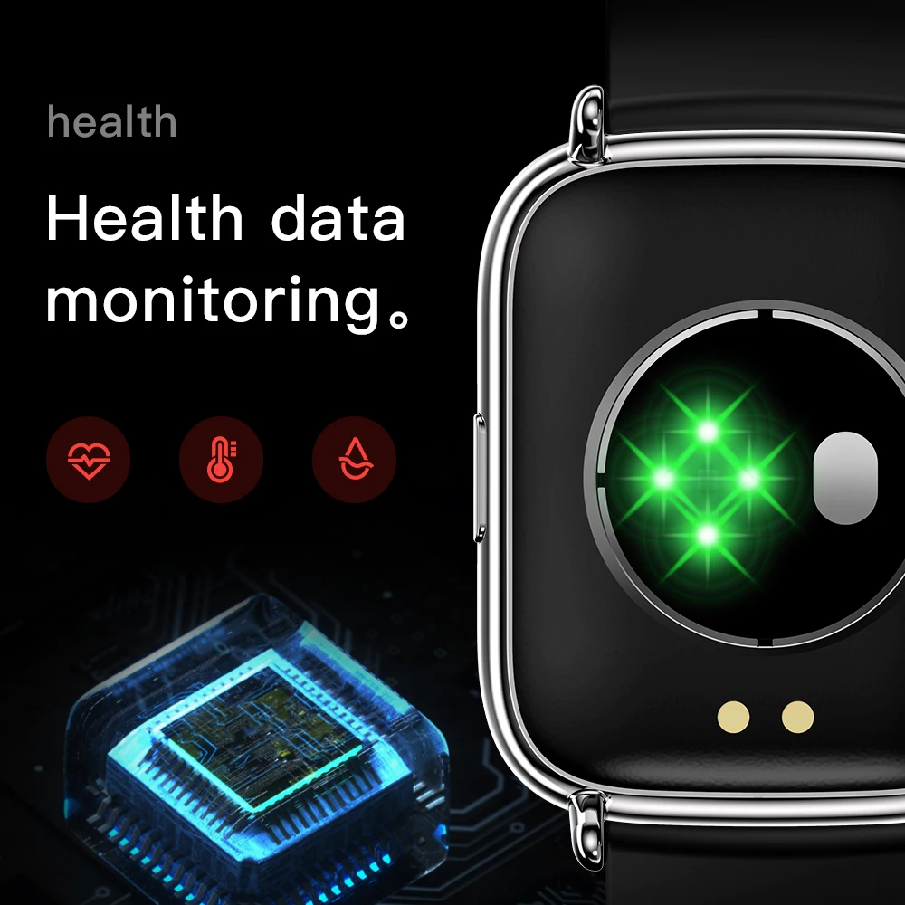 2022 Amazon Top Seller Fashion Smart Watch Waterproof Blood Pressure Heart Rate Monitor Touch Watch Smart