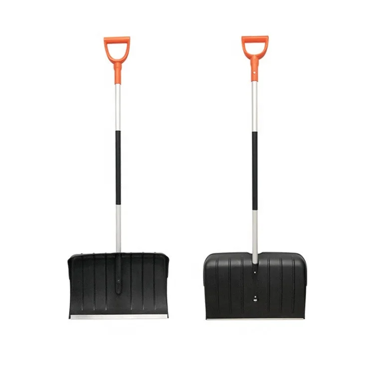 strong steel/aluminum handle snow shovel pusher