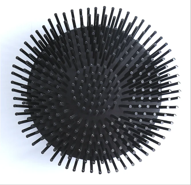 Hongyi custom 3w 5W 50 100 watt cnc round grow headlight led heat sink square aluminum cold forging pin fin floodlight heatsink