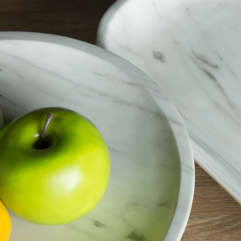 New original design modern times decorative tray marble pattern fruit tray for Wedding and Home Decor
