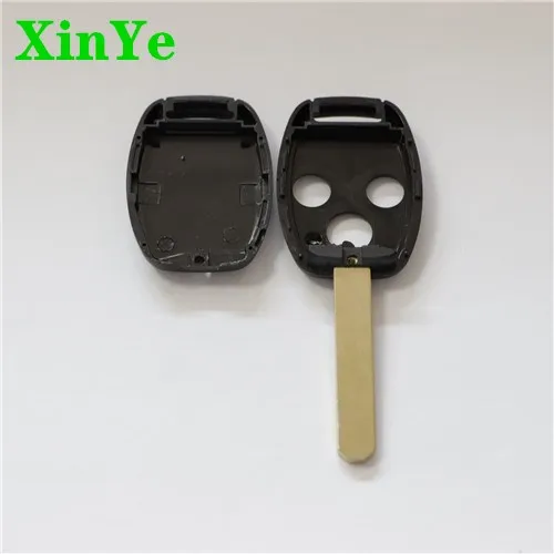 XinYe wholesale 2+1 Buttons Smart Car Key Case Shell Brass Car Key Replacement Blank
