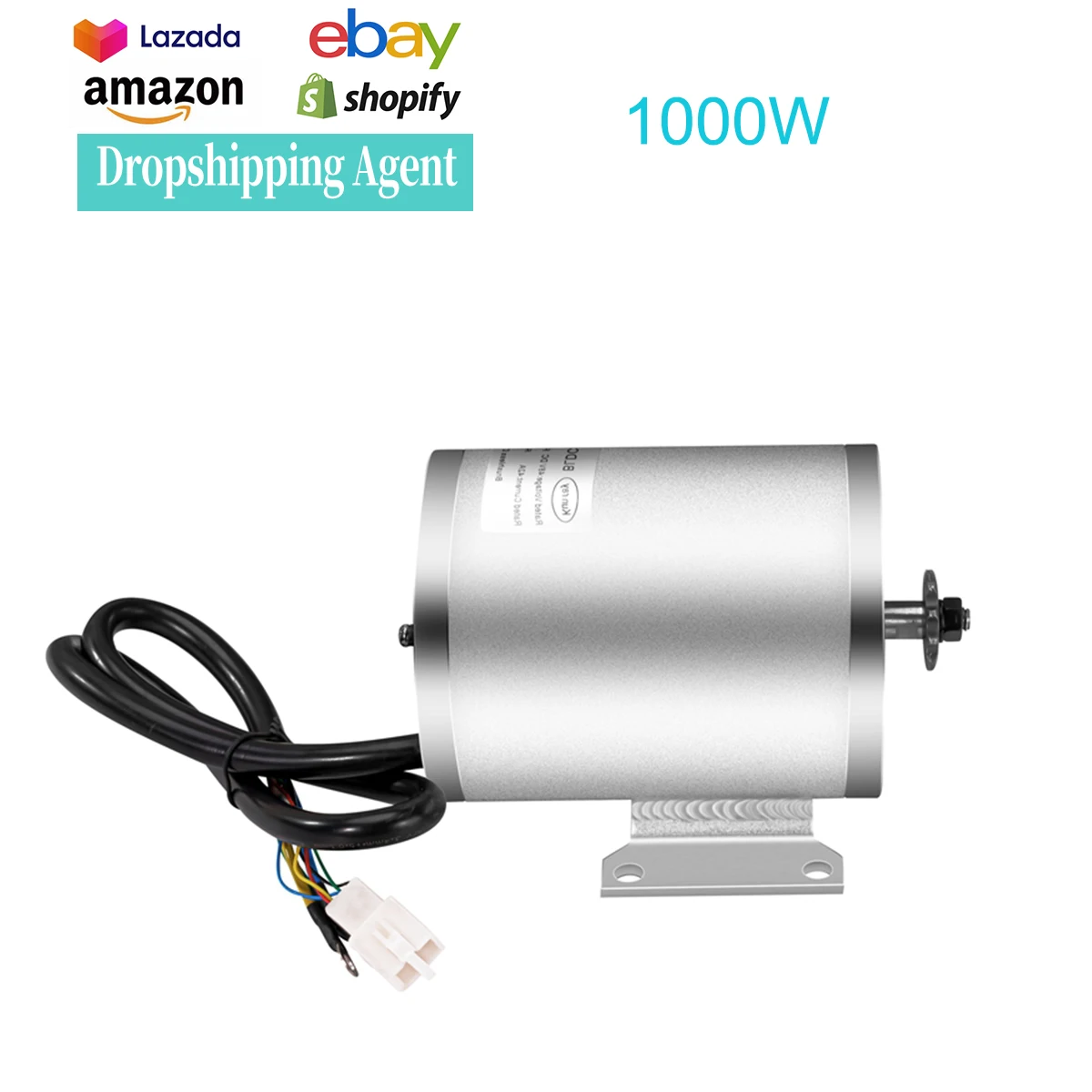 Kunray 36V 48V 1000W 3100rpm High Speed BLCD Brushless Motor for Electric Cars