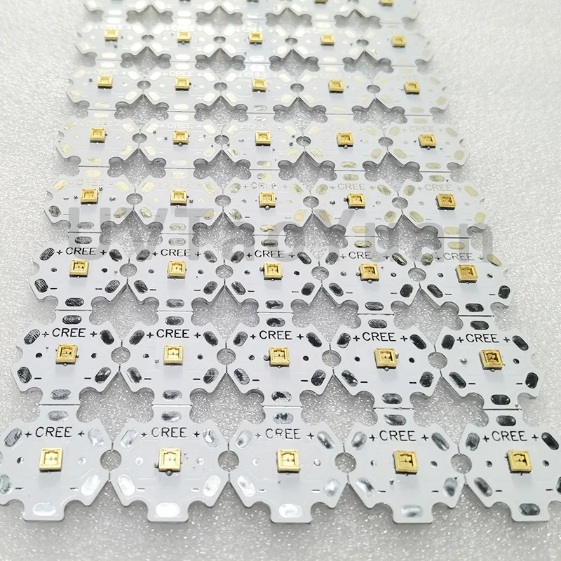 UVC светодиодный Диод SMD3535 источник света 120 градусов плоская линза 275 нм @ 2-4 МВт UV диодный модуль PCB для исследовательских испытаний