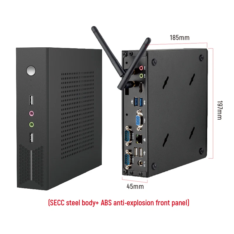 Cheap Rugged Fanless Windows 10 Minipc Celeron Usb Pfsense High Configuration Space Saving Cloud Computer