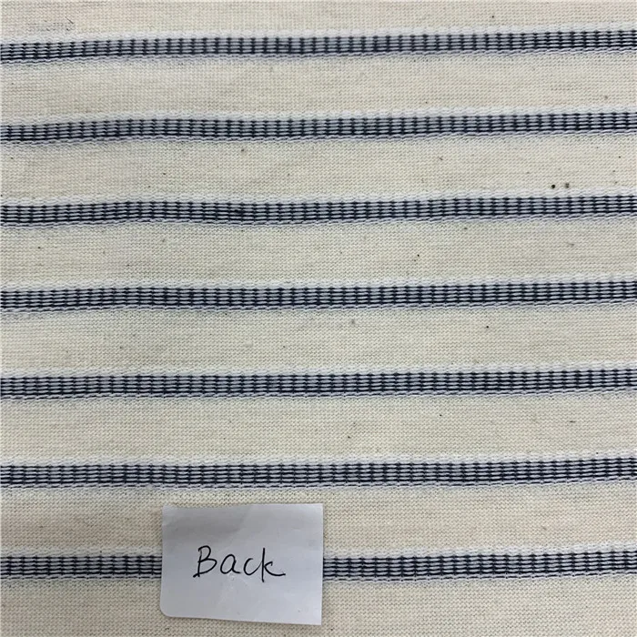Black White Stripe 2x2 1x2 Comb Cotton Swimwear Double Size Yarn Dyed Rib Knit Fabric For baby